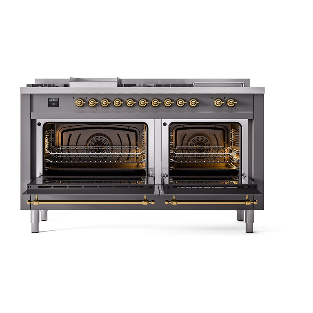 ILVE_UN60FSQNMPMGG_Nostalgie_II_60"_Dual_Fuel_Range_oven_door_opened