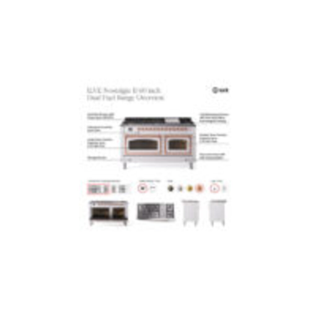 ILVE UN60F Nostalgie II Noblesse 60 inch Dual Fuel Range