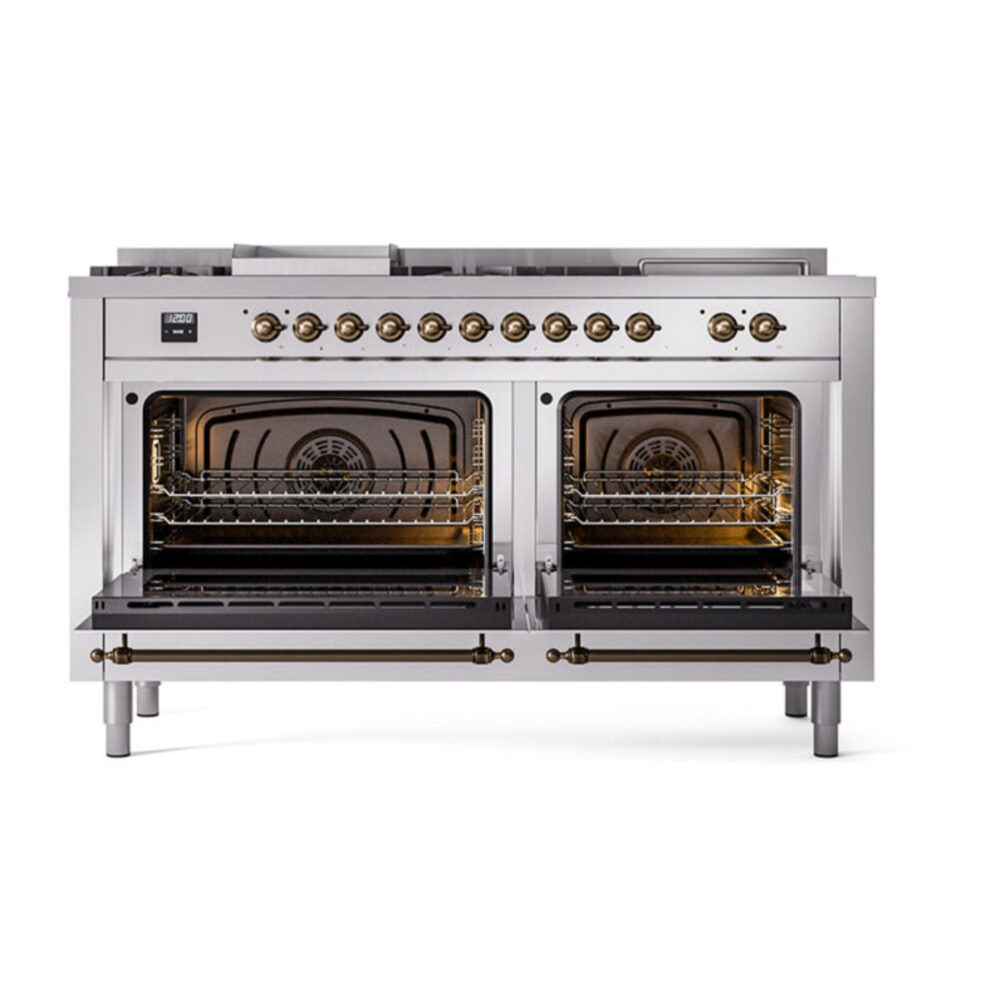 ILVE_UN60FSQNMPSSB_Nostalgie_II_60"_Dual_Fuel_Range_oven_door_opened