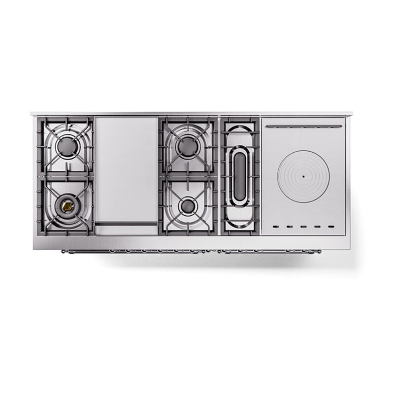 ILVE_UN60FSQNMPSSCLP_Nostalgie_II_60"_Dual_Fuel_Range_top_view