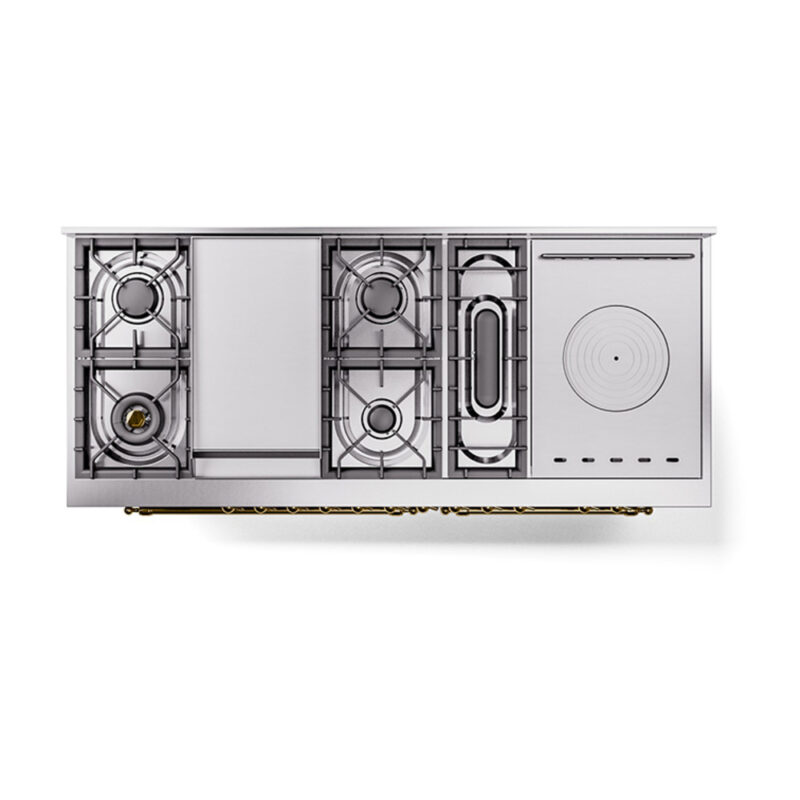 ILVE_UN60FSQNMPSSGLP_Nostalgie_II_60"_Dual_Fuel_Range_top_view