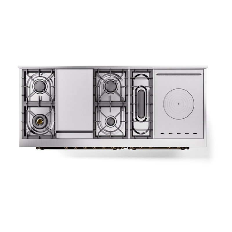 ILVE_UN60FSQNMPWHB_Nostalgie_II_60"_Dual_Fuel_Range_top_view
