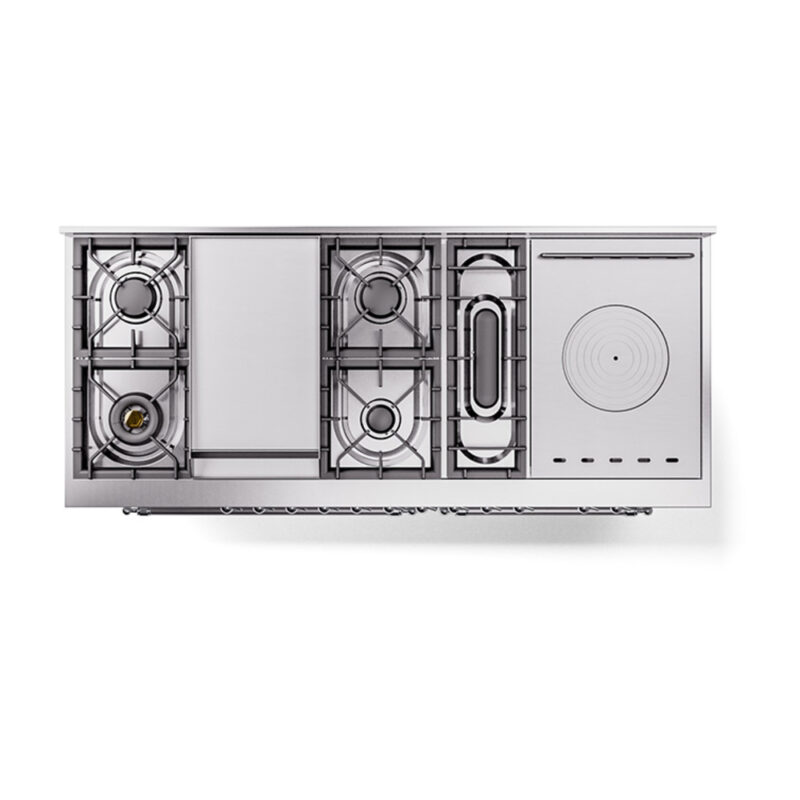ILVE_UN60FSQNMPWHC_Nostalgie_II_60"_Dual_Fuel_Range_top_view
