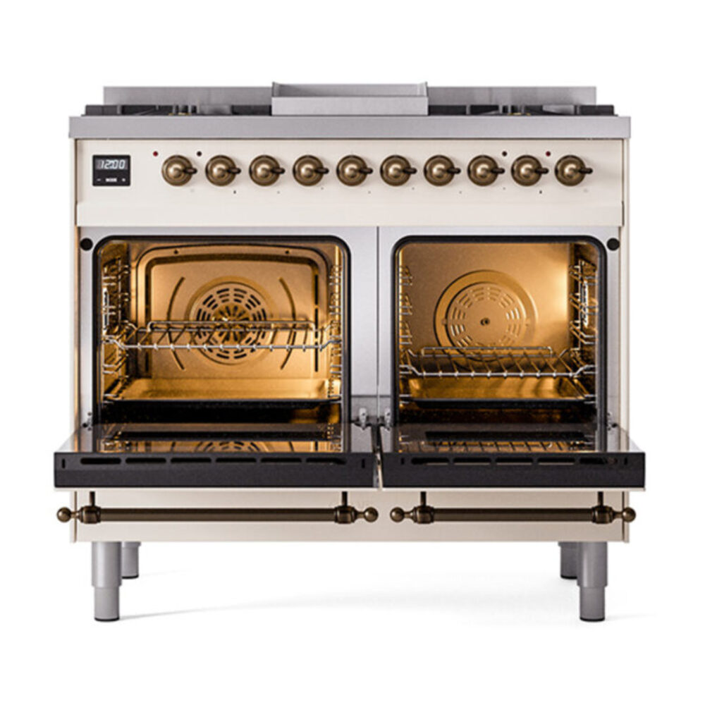 ILVE_UND40FNMPAWBLP_Nostalgie_II_40"_Dual_Fuel_Range_oven_door_opened