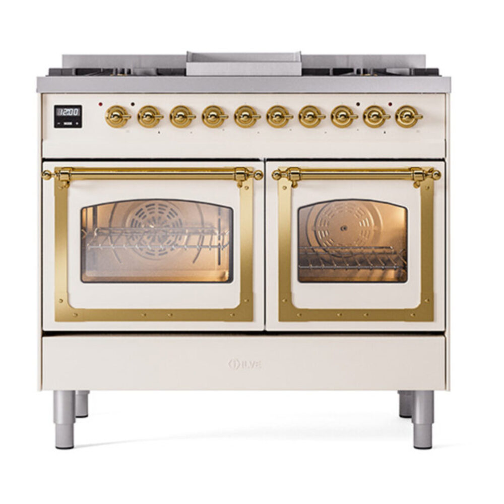 ILVE_UND40FNMPAWGLP_Nostalgie_II_40"_Dual_Fuel_Range_front_view