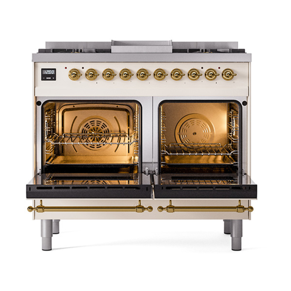 ILVE_UND40FNMPAWGLP_Nostalgie_II_40"_Dual_Fuel_Range_oven_door_opened