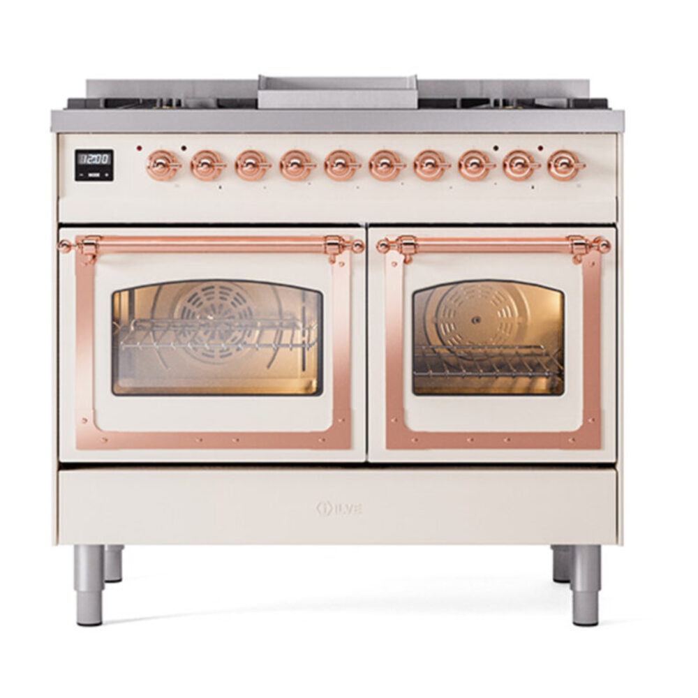 ILVE_UND40FNMPAWPLP_Nostalgie_II_40"_Dual_Fuel_Range_front_view