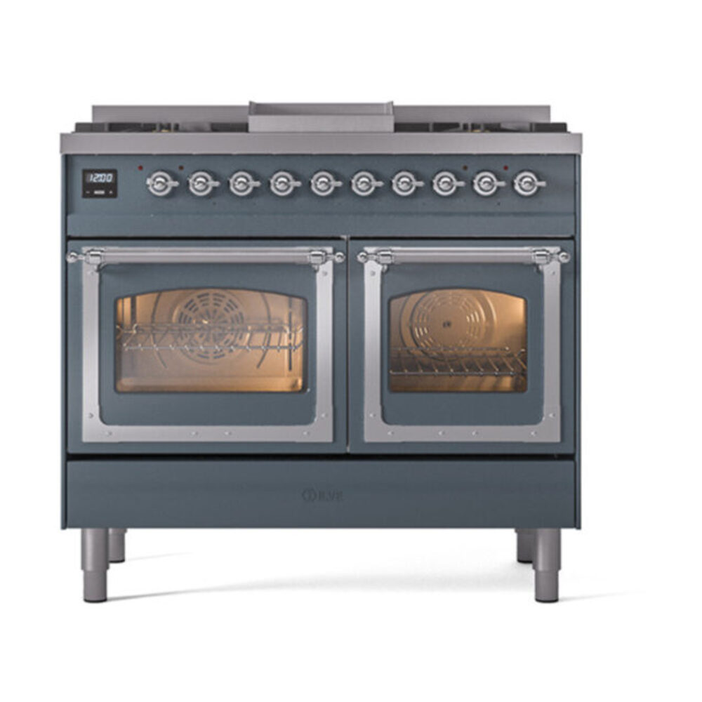 ILVE_UND40FNMPBGCLP_Nostalgie_II_40"_Dual_Fuel_Range_front_view