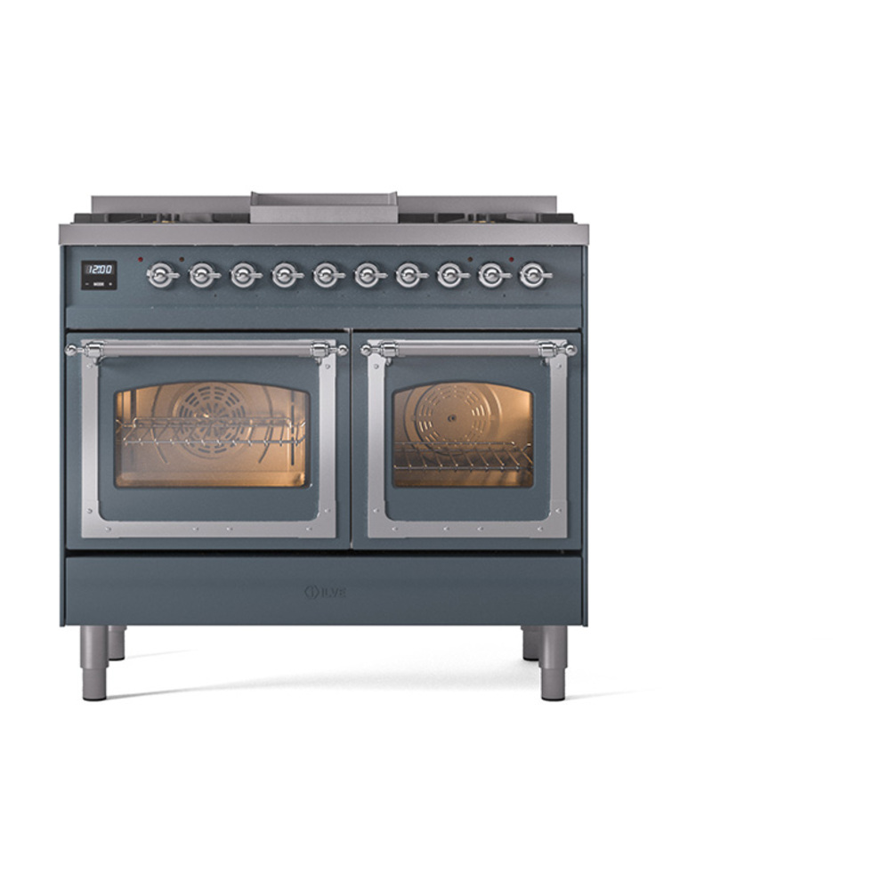 ILVE_UND40FNMPBGC_Nostalgie_II_40"_Dual_Fuel_Range_front_view