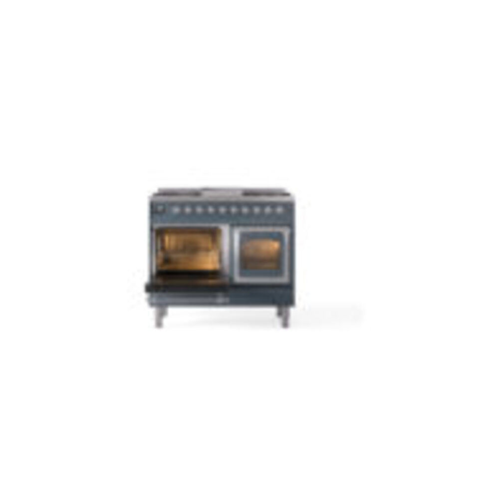 ILVE_UND40FNMPBGC_Nostalgie_II_40"_Dual_Fuel_Range_main_oven_door_opened