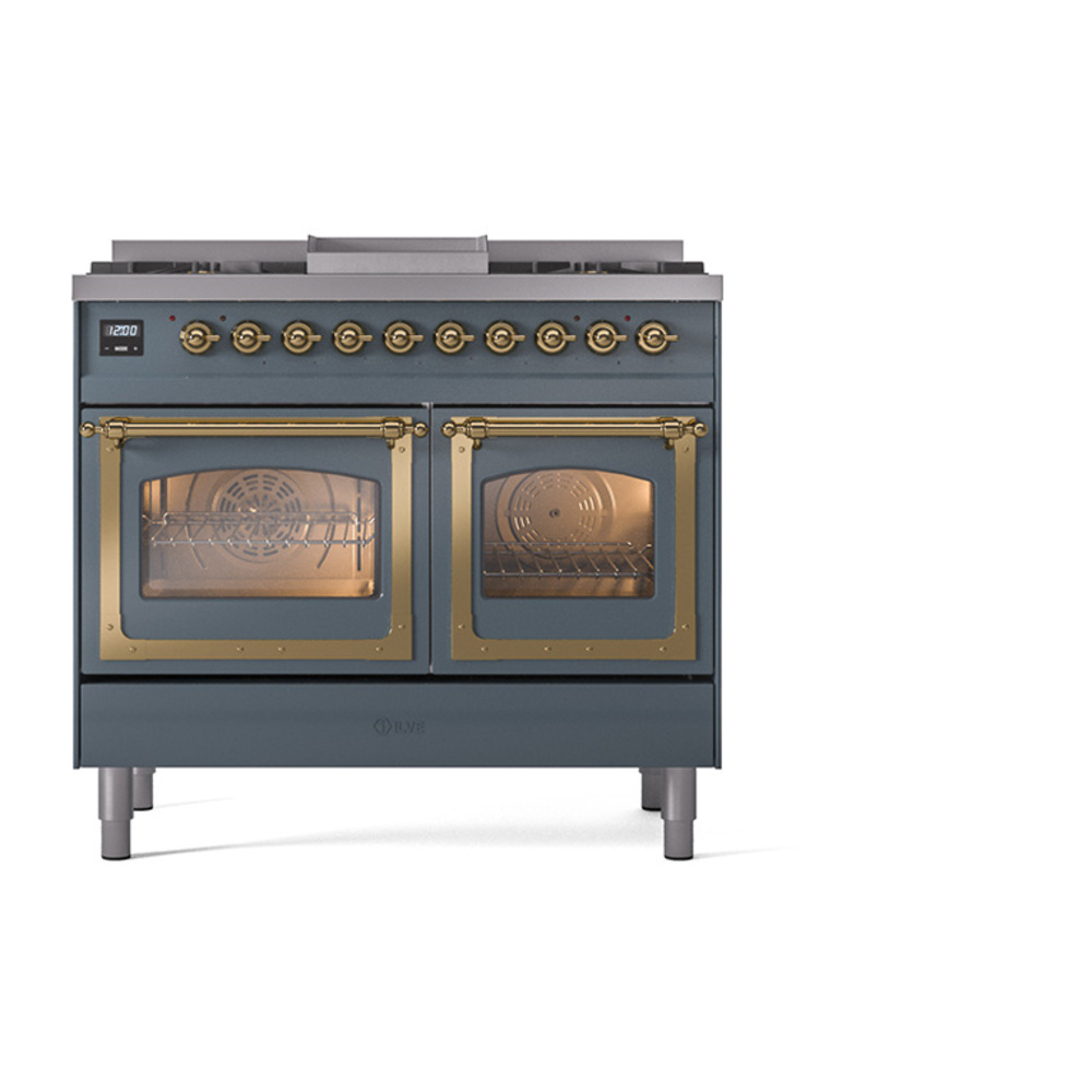 ILVE_UND40FNMPBGGLP_Nostalgie_II_40"_Dual_Fuel_Range_front_view