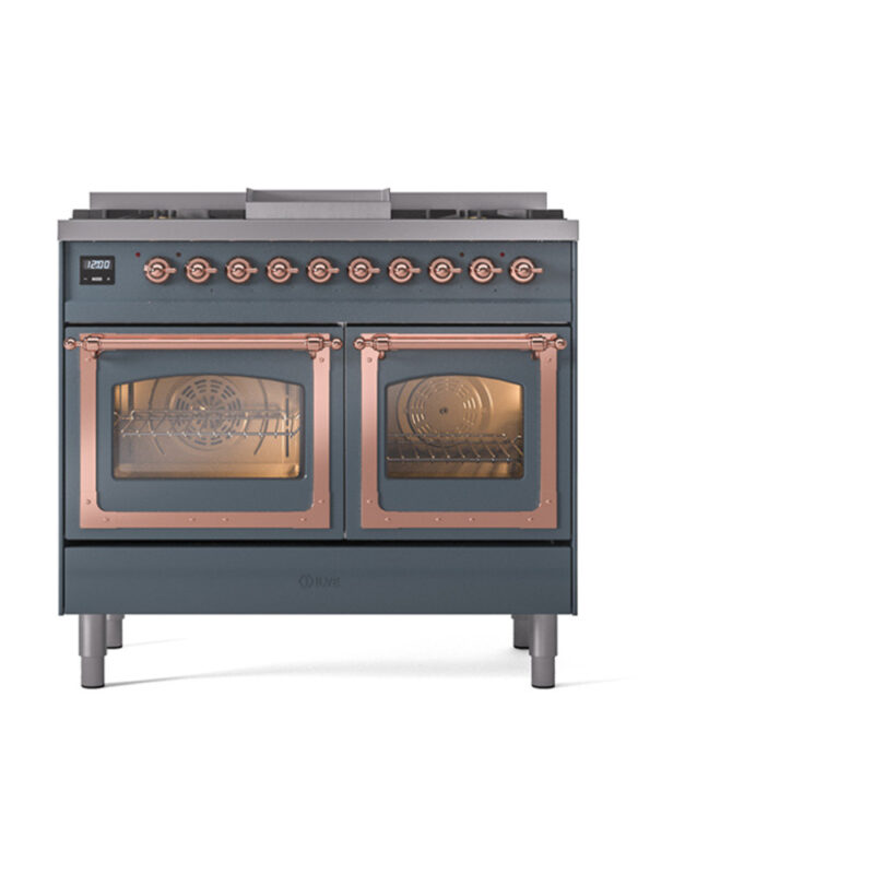 ILVE_UND40FNMPBGPLP_Nostalgie_II_40"_Dual_Fuel_Range_front_view