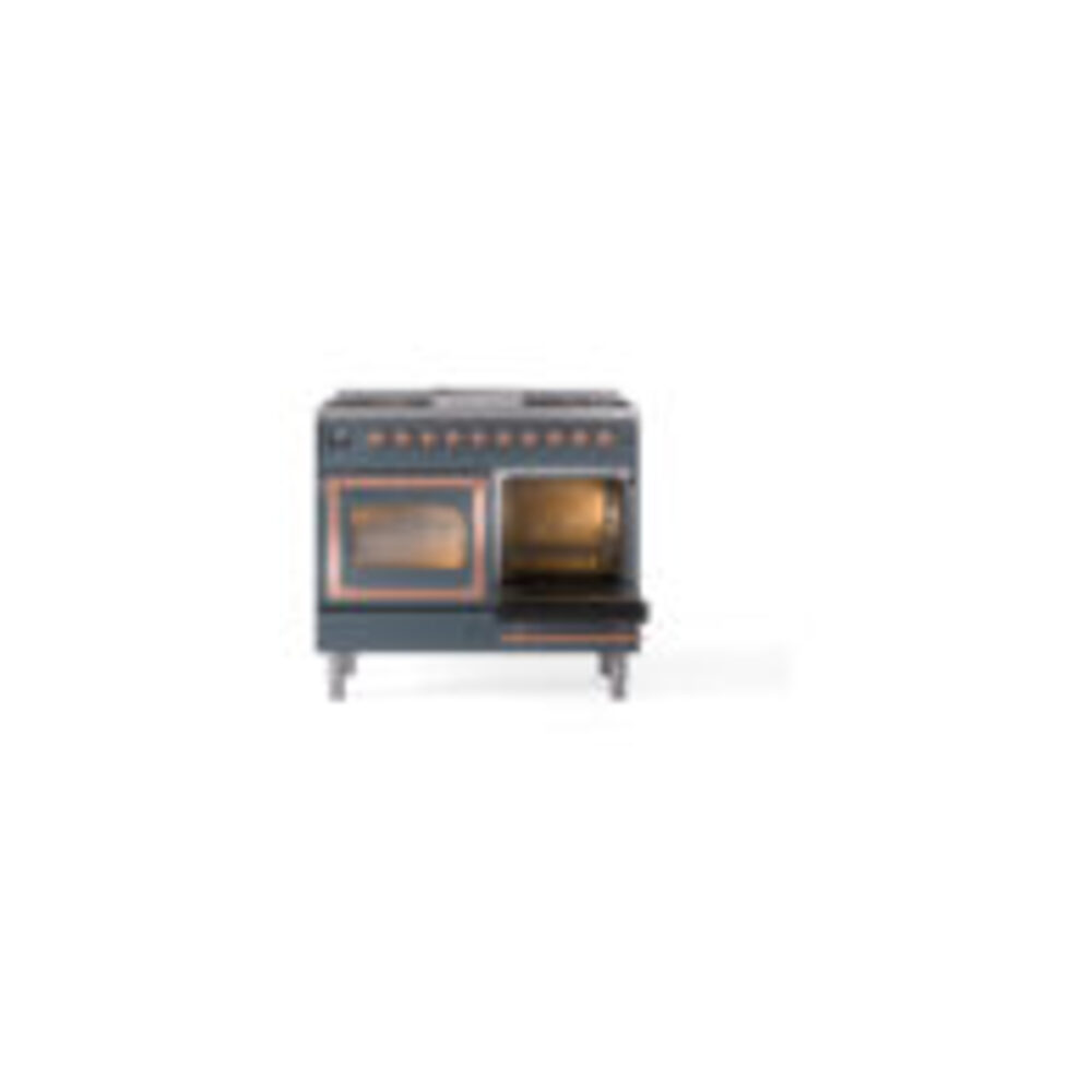 ILVE_UND40FNMPBGP_Nostalgie_II_40"_Dual_Fuel_Range_side_oven_door_opened