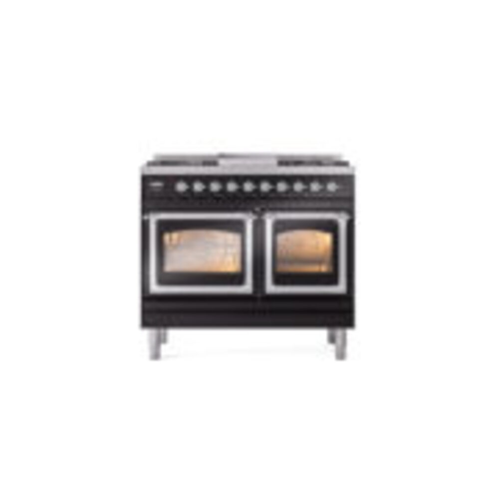 ILVE_UND40FNMPBKC_Nostalgie_II_40"_Dual_Fuel_Range_front_view