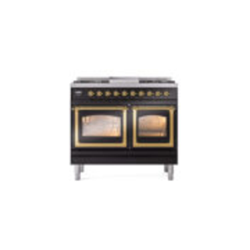 ILVE_UND40FNMPBKGLP_Nostalgie_II_40"_Dual_Fuel_Range_front_view