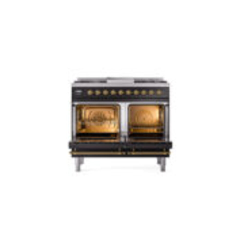 ILVE_UND40FNMPBKG_Nostalgie_II_40"_Dual_Fuel_Range_oven_door_opened
