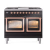 ILVE_UND40FNMPBKPLP_Nostalgie_II_40"_Dual_Fuel_Range_front_view