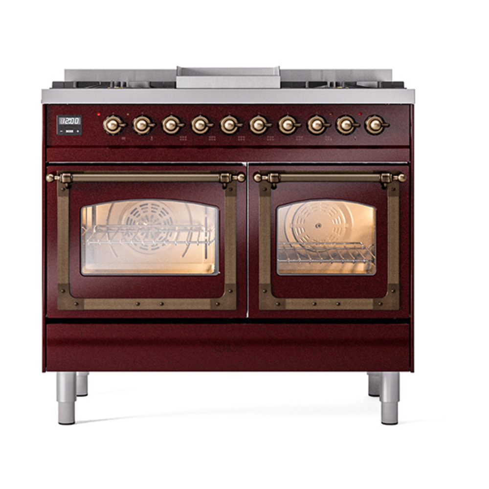 ILVE_UND40FNMPBUBLP_Nostalgie_II_40"_Dual_Fuel_Range_front_view
