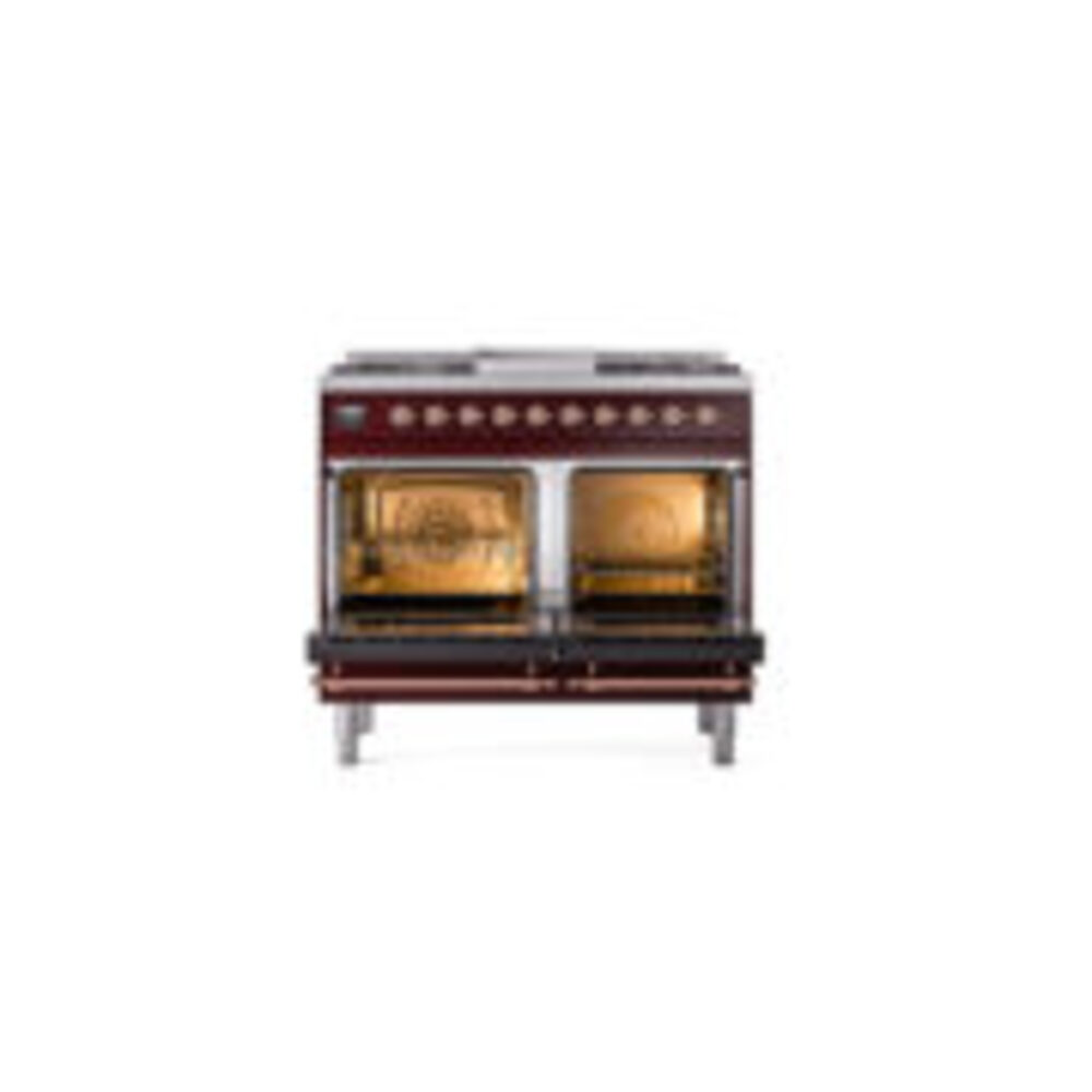 ILVE_UND40FNMPBUPLP_Nostalgie_II_40"_Dual_Fuel_Range_oven_door_opened