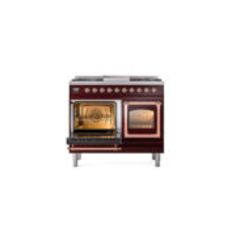 ILVE_UND40FNMPBUPLP_Nostalgie_II_40"_Dual_Fuel_Range_main_oven_door_opened
