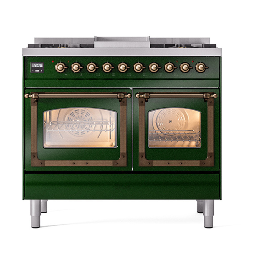 ILVE_UND40FNMPEGBLP_Nostalgie_II_40"_Dual_Fuel_Range_front_view