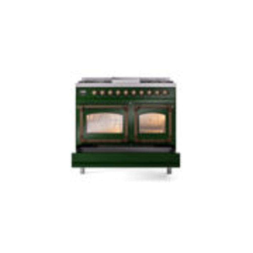 ILVE_UND40FNMPEGBLP_Nostalgie_II_40"_Dual_Fuel_Range_drawer_opened