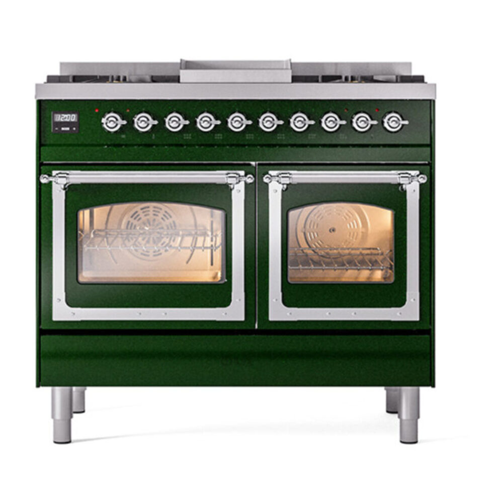 ILVE_UND40FNMPEGCLP_Nostalgie_II_40"_Dual_Fuel_Range_front_view