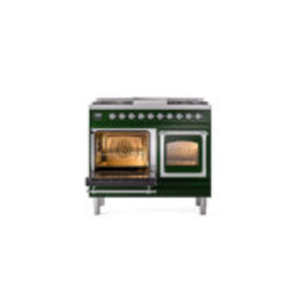 ILVE_UND40FNMPEGCLP_Nostalgie_II_40"_Dual_Fuel_Range_main_oven_door_opened