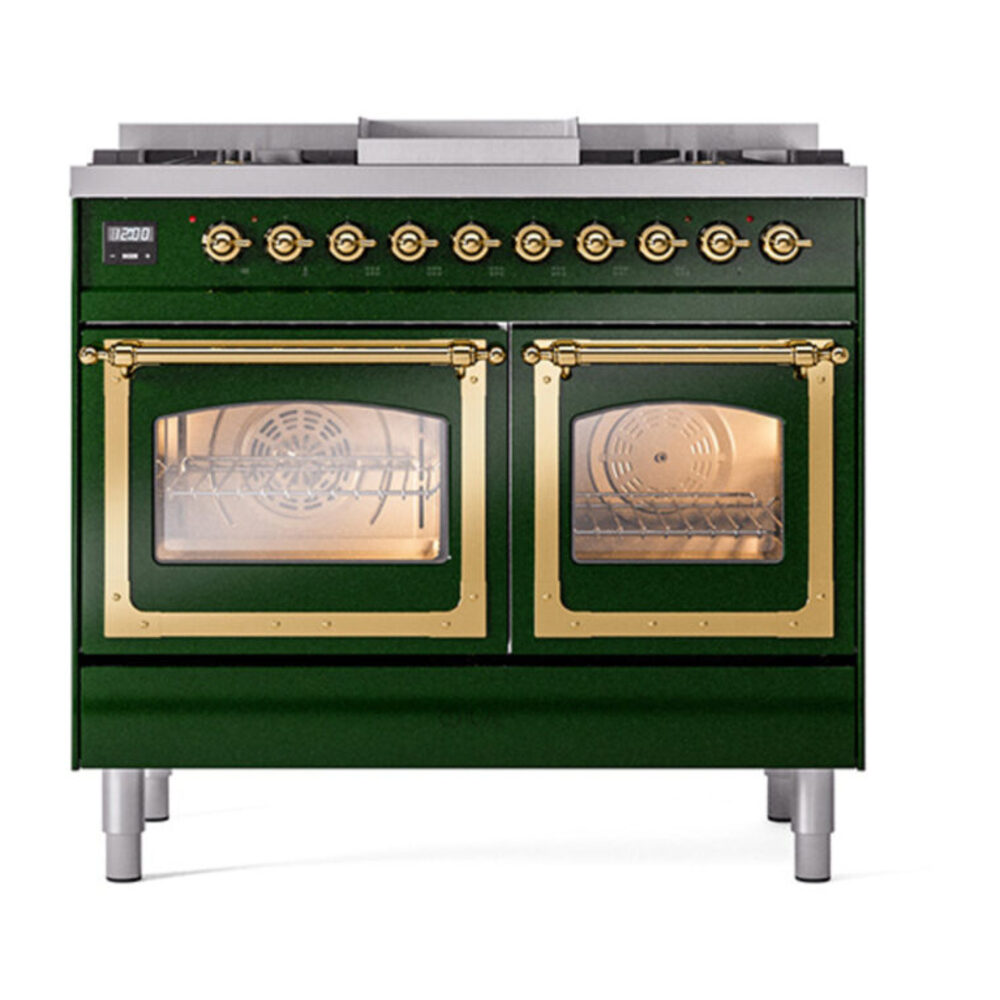 ILVE_UND40FNMPEGGLP_Nostalgie_II_40"_Dual_Fuel_Range_front_view
