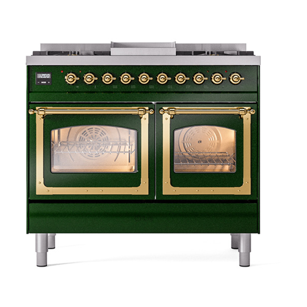 ILVE_UND40FNMPEGG_Nostalgie_II_40"_Dual_Fuel_Range_front_view