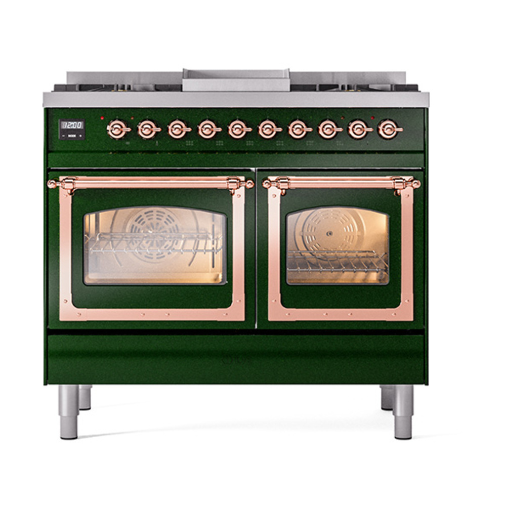 ILVE_UND40FNMPEGPLP_Nostalgie_II_40"_Dual_Fuel_Range_front_view