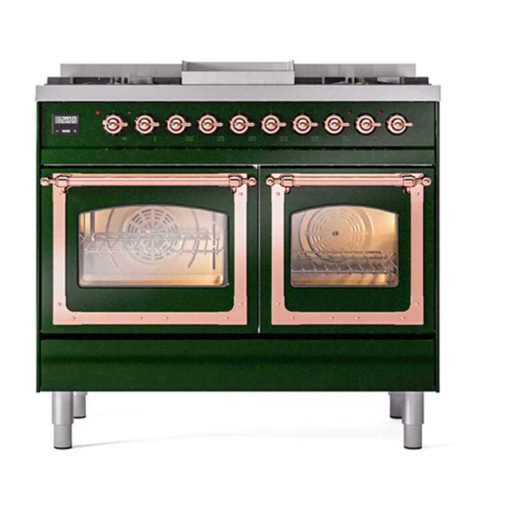 ILVE_UND40FNMPEGP_Nostalgie_II_40"_Dual_Fuel_Range_front_view