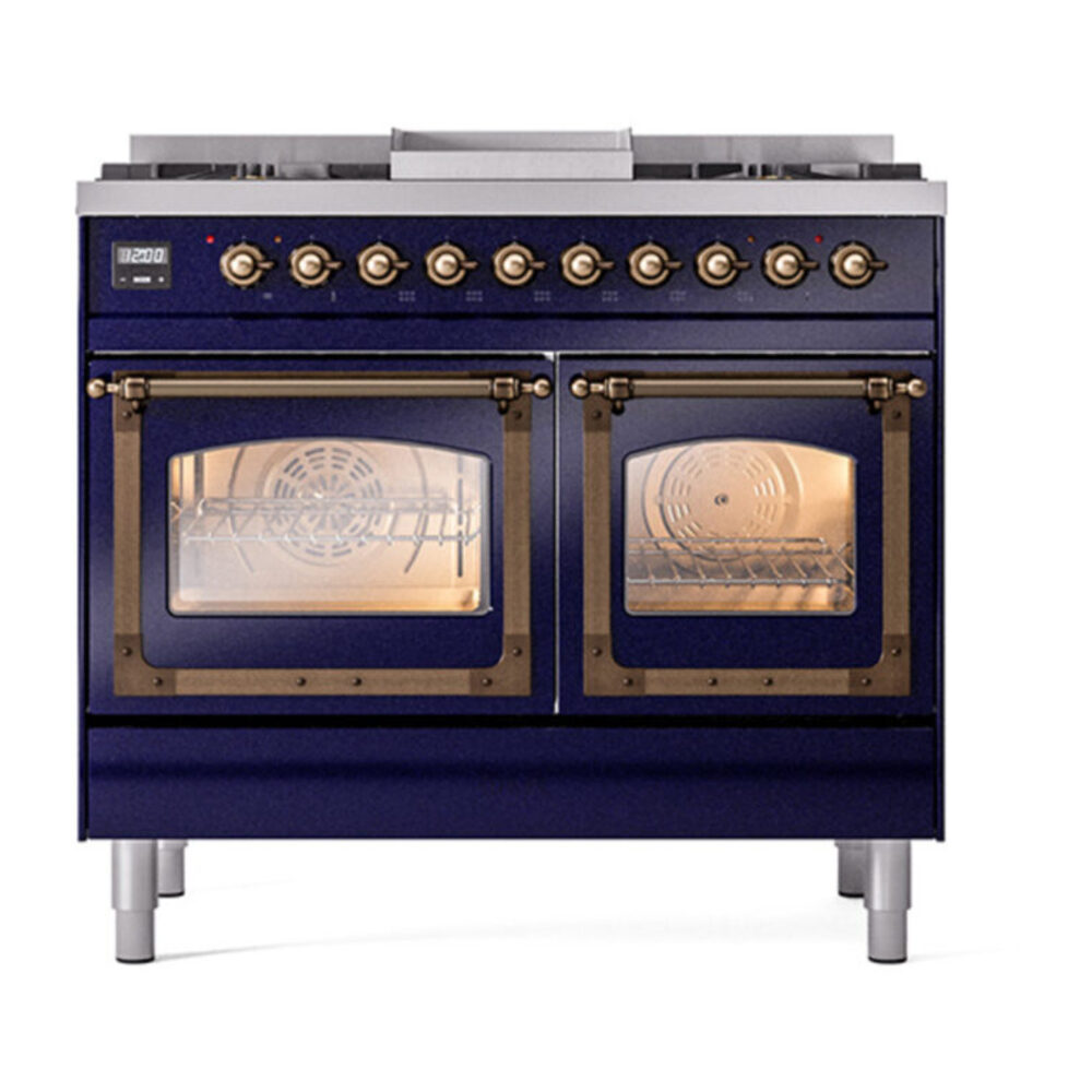 ILVE_UND40FNMPMBB_Nostalgie_II_40"_Dual_Fuel_Range_front_view