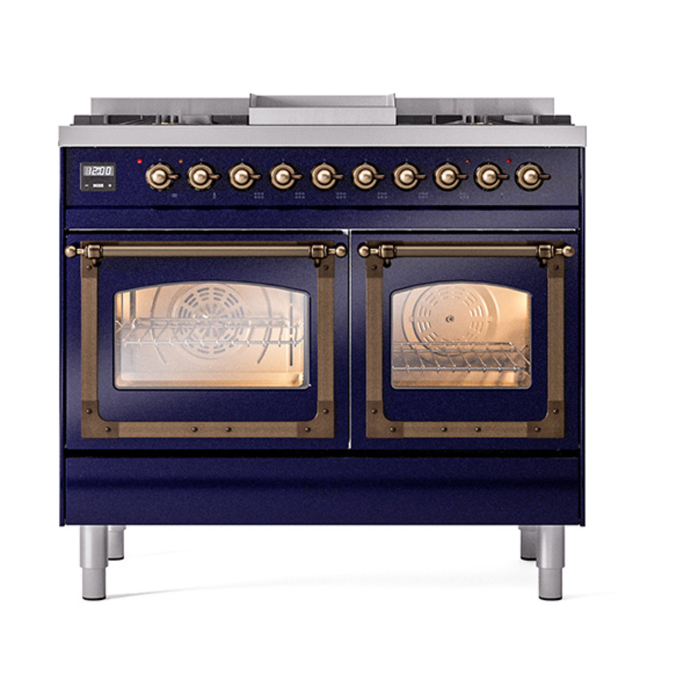 ILVE_UND40FNMPMBB_Nostalgie_II_40"_Dual_Fuel_Range_front_view