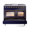 ILVE_UND40FNMPMBB_Nostalgie_II_40"_Dual_Fuel_Range_drawer_opened
