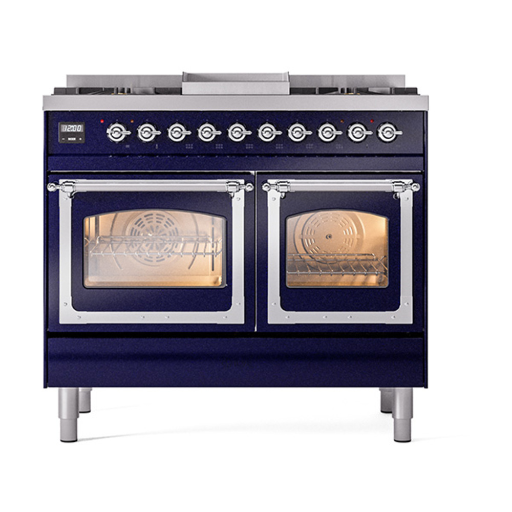 ILVE_UND40FNMPMBCLP_Nostalgie_II_40"_Dual_Fuel_Range_front_view