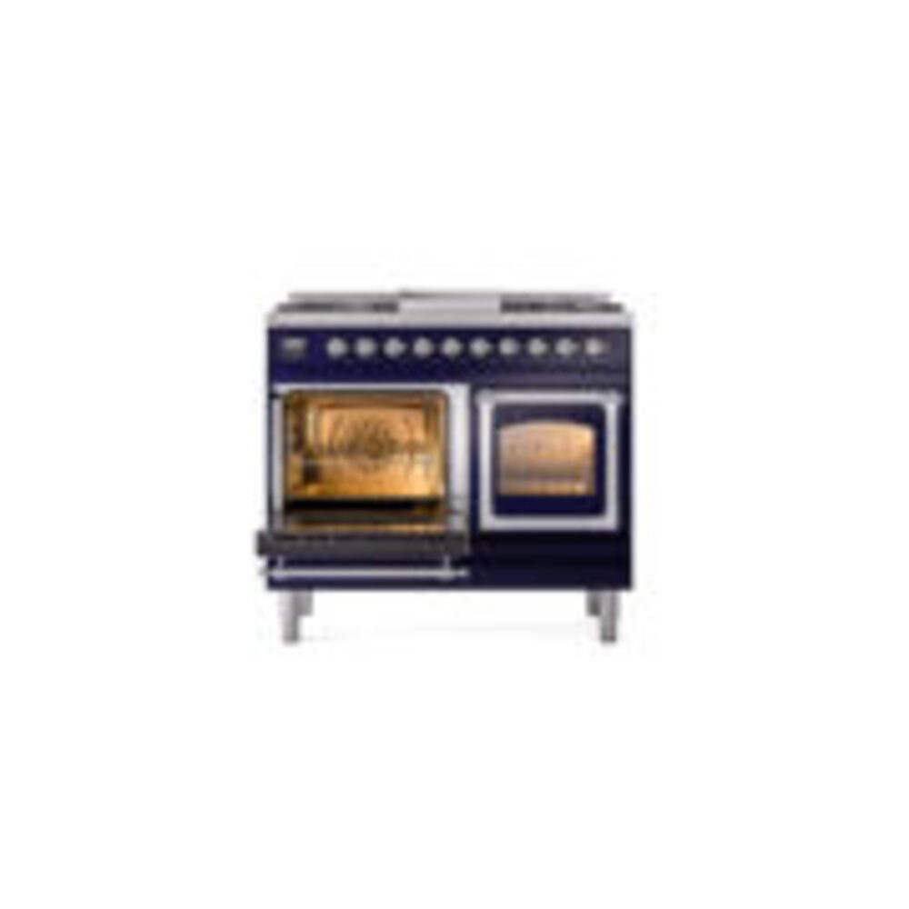 ILVE_UND40FNMPMBCLP_Nostalgie_II_40"_Dual_Fuel_Range_main_oven_door_opened