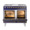 ILVE_UND40FNMPMBGLP_Nostalgie_II_40"_Dual_Fuel_Range_oven_door_opened