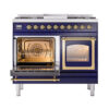 ILVE_UND40FNMPMBGLP_Nostalgie_II_40"_Dual_Fuel_Range_main_oven_door_opened