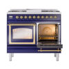 ILVE_UND40FNMPMBGLP_Nostalgie_II_40"_Dual_Fuel_Range_side_oven_door_opened