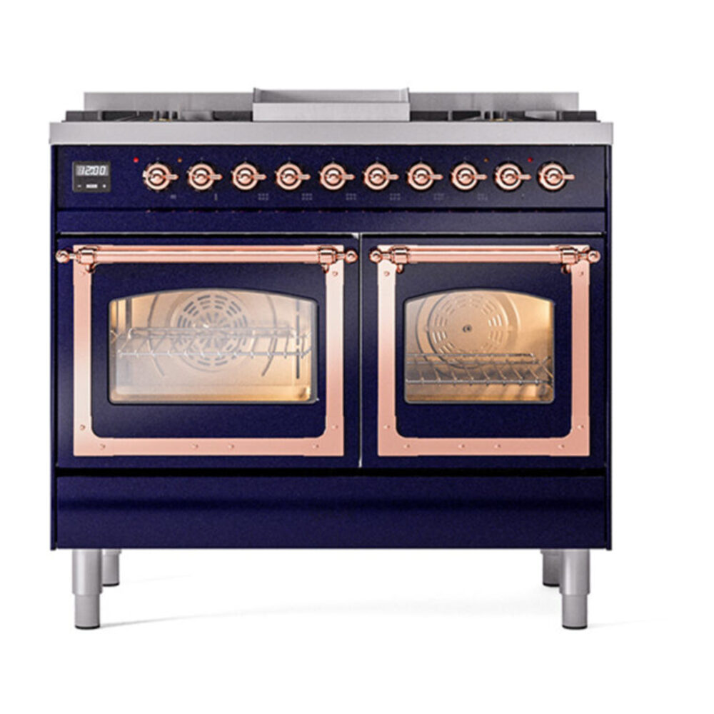 ILVE_UND40FNMPMBPLP_Nostalgie_II_40"_Dual_Fuel_Range_front_view