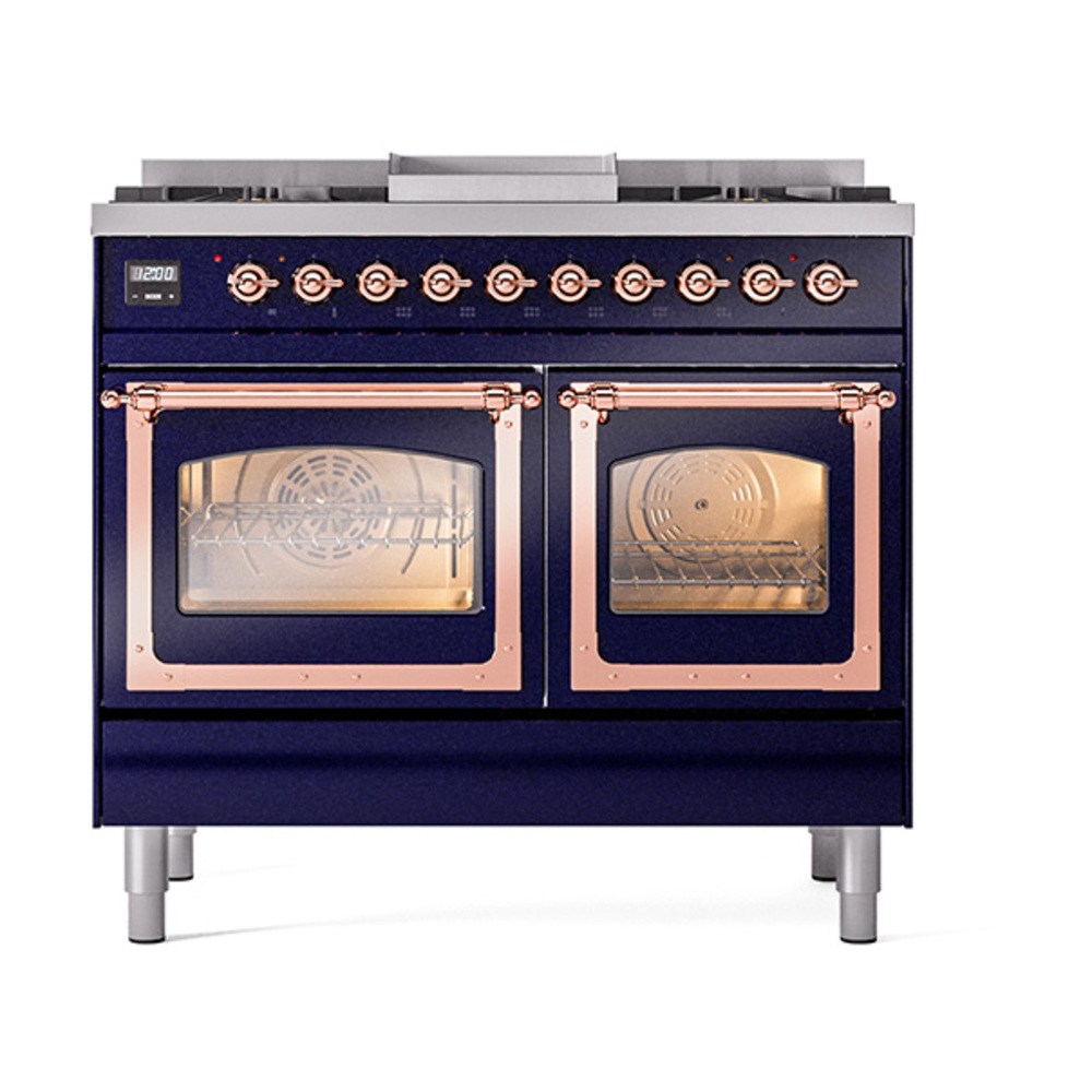 ILVE_UND40FNMPMBPLP_Nostalgie_II_40"_Dual_Fuel_Range_front_view