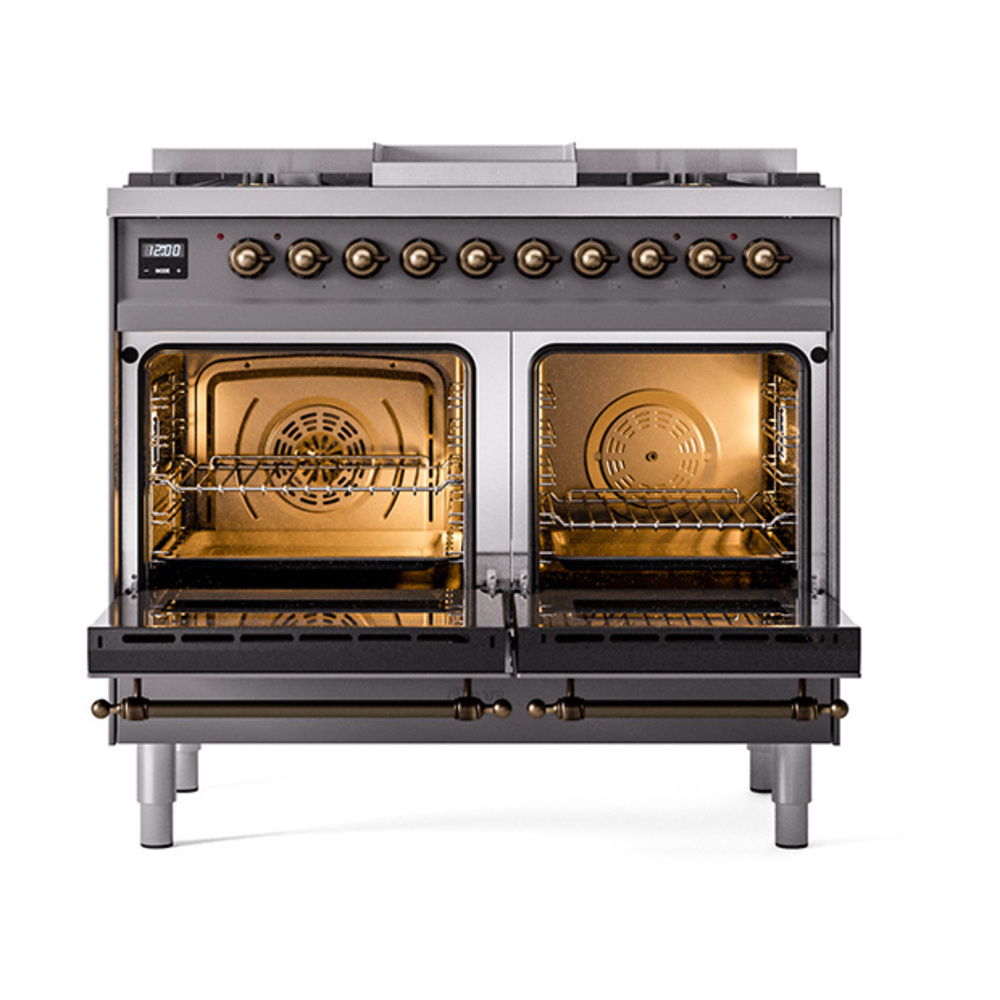 ILVE_UND40FNMPMGB_Nostalgie_II_40"_Dual_Fuel_Range_oven_door_opened