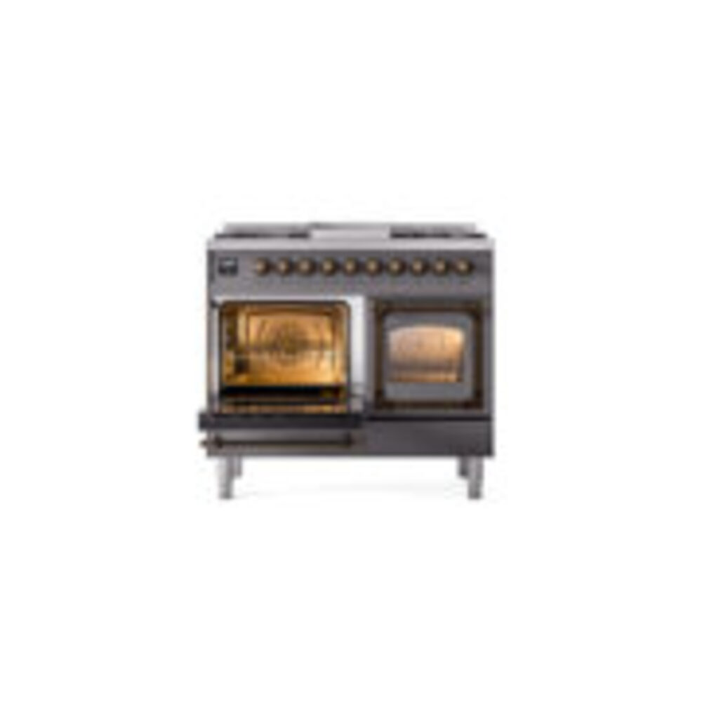 ILVE_UND40FNMPMGB_Nostalgie_II_40"_Dual_Fuel_Range_main_oven_door_opened