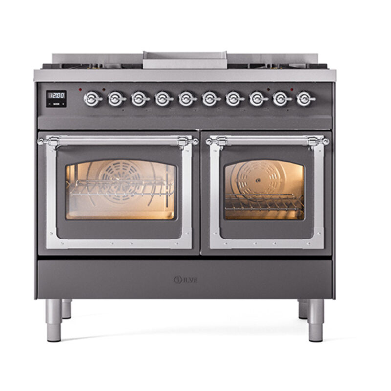 ILVE_UND40FNMPMGC_Nostalgie_II_40"_Dual_Fuel_Range_front_view