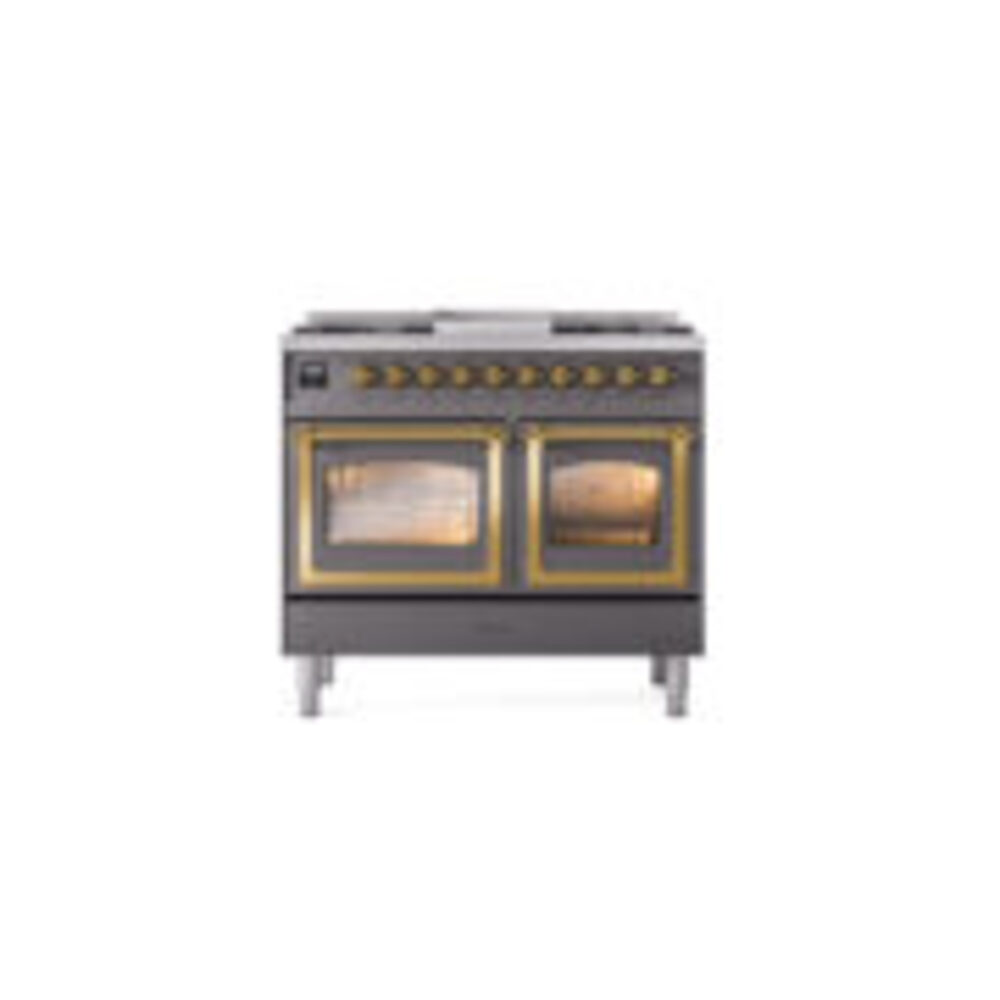 ILVE_UND40FNMPMGGLP_Nostalgie_II_40"_Dual_Fuel_Range_front_view