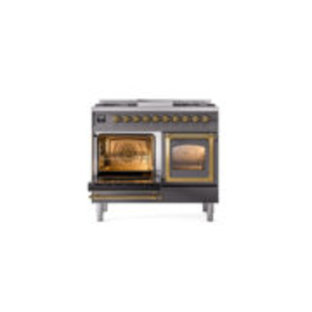 ILVE_UND40FNMPMGGLP_Nostalgie_II_40"_Dual_Fuel_Range_main_oven_door_opened