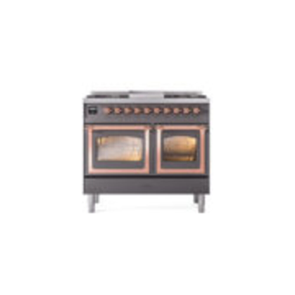 ILVE_UND40FNMPMGPLP_Nostalgie_II_40"_Dual_Fuel_Range_front_view