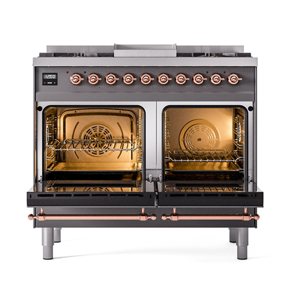 ILVE_UND40FNMPMGPLP_Nostalgie_II_40"_Dual_Fuel_Range_oven_door_opened