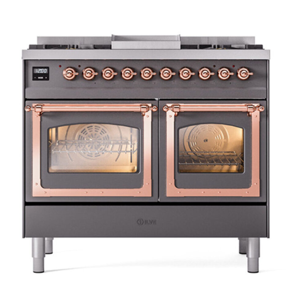 ILVE_UND40FNMPMGP_Nostalgie_II_40"_Dual_Fuel_Range_front_view